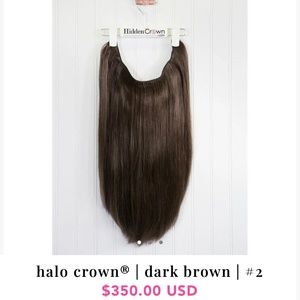 Hidden halo crown extensions